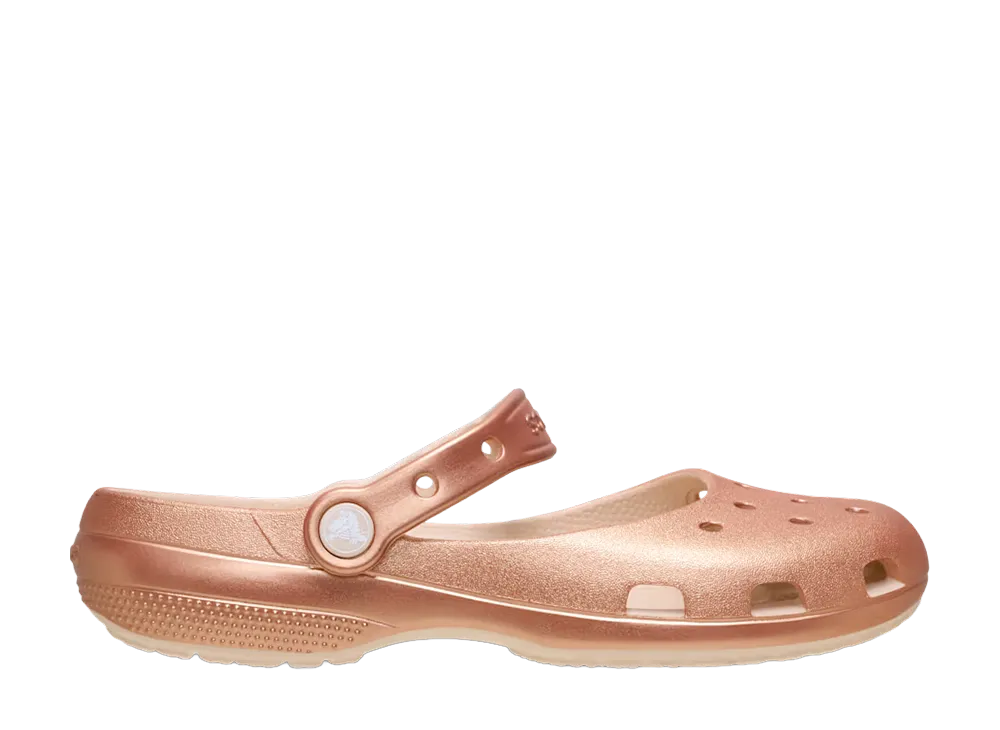 Crocs Women's Classic Tinted Metallic Ballet "Rose Gold"