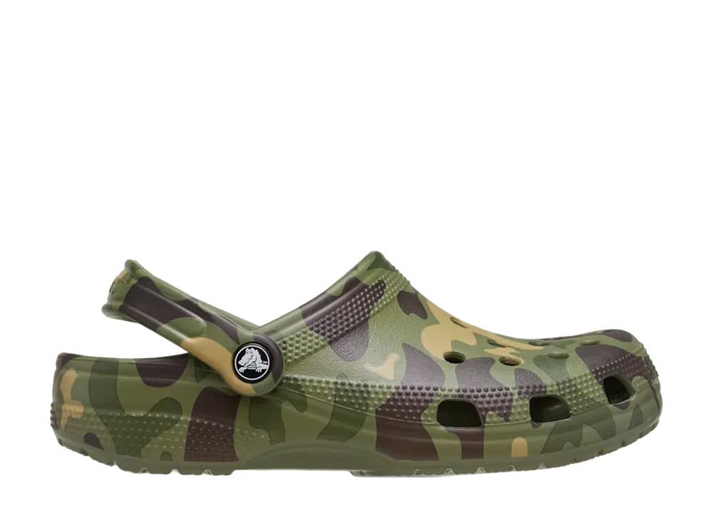 Crocs Classic Duck Camo Clog "Black/Cargo"