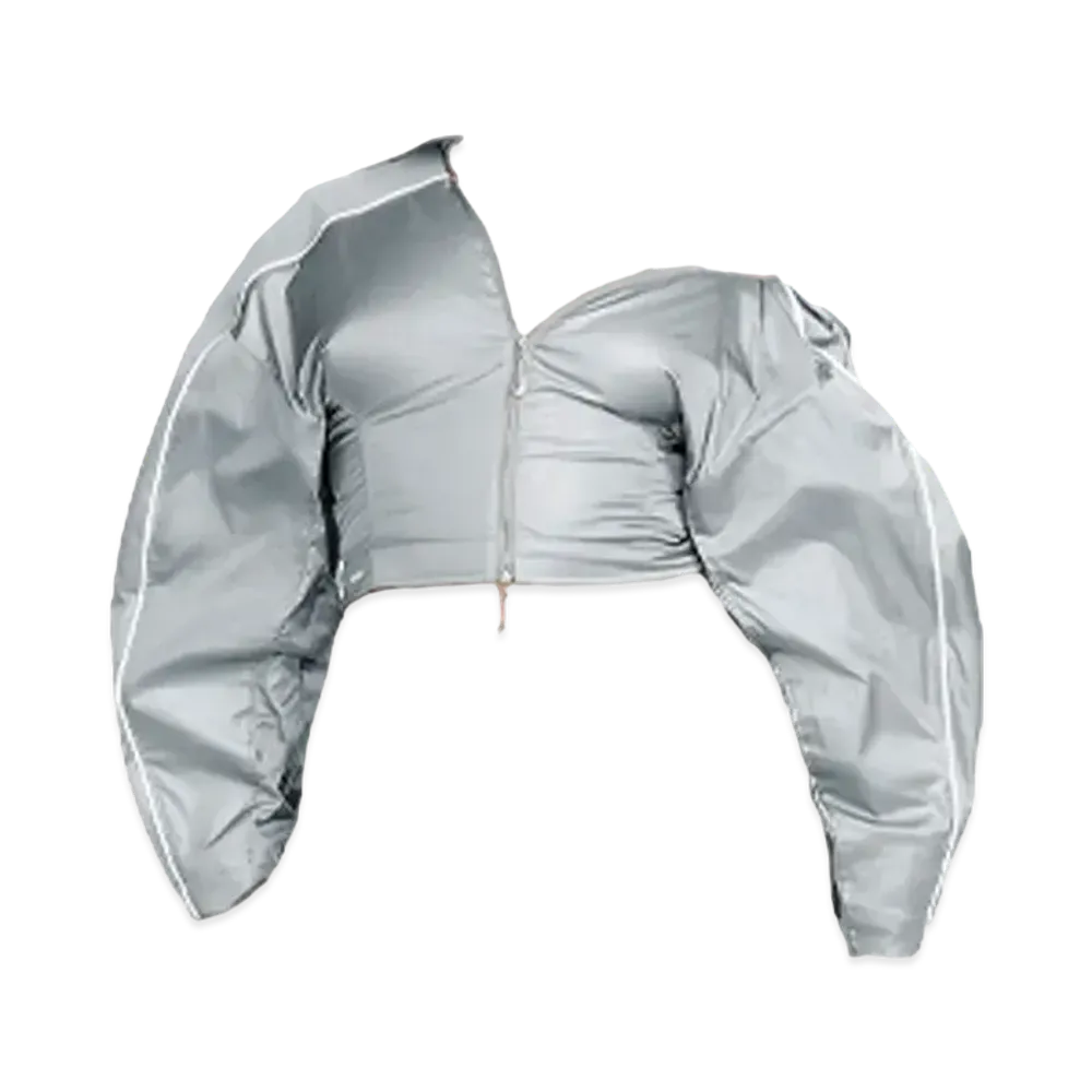 Nike x JACQUEMUS Short Asymmetrical Track Jacket "Sllver"