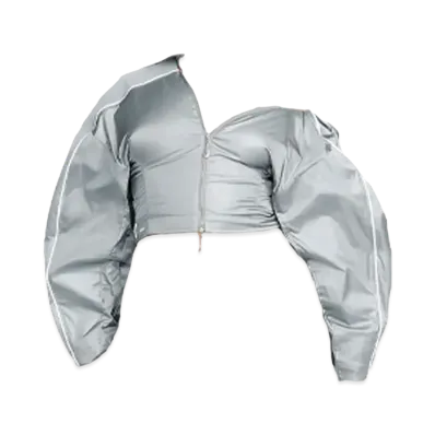 Nike x JACQUEMUS Short Asymmetrical Track Jacket "Sllver"