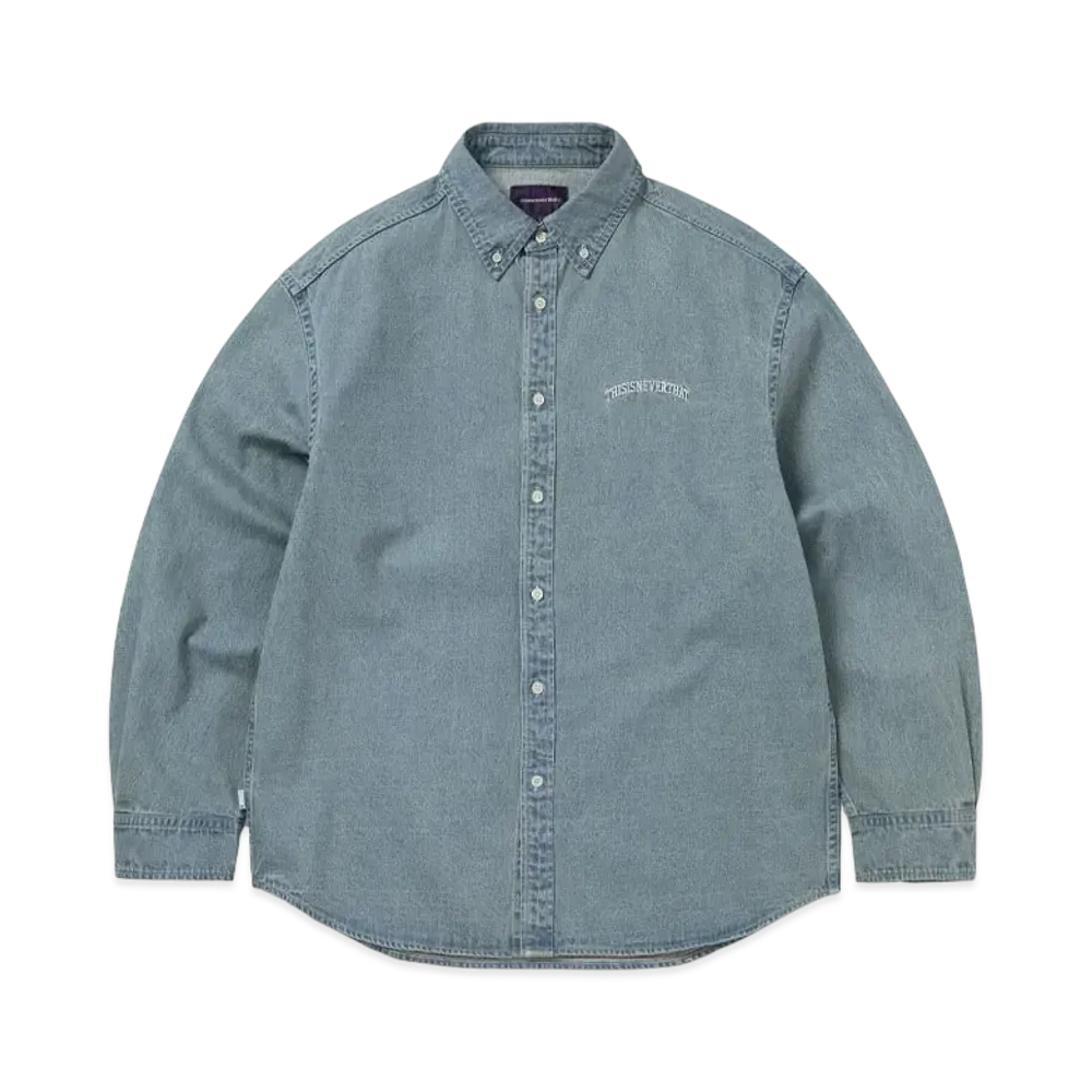 thisisneverthat Washed Denim Shirt "Washed Blue"