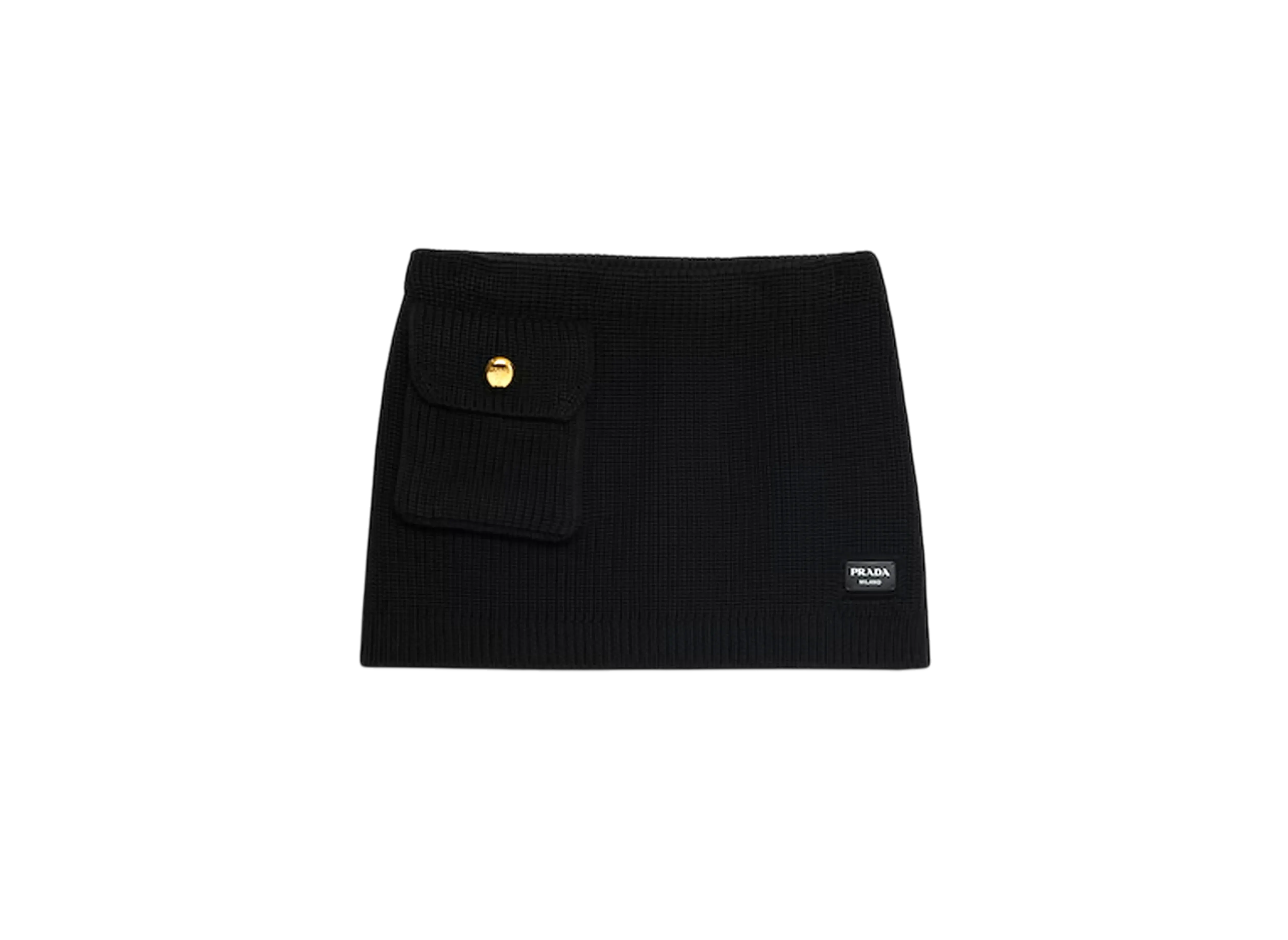 PRADA Women's Wool Miniskirt "Black"