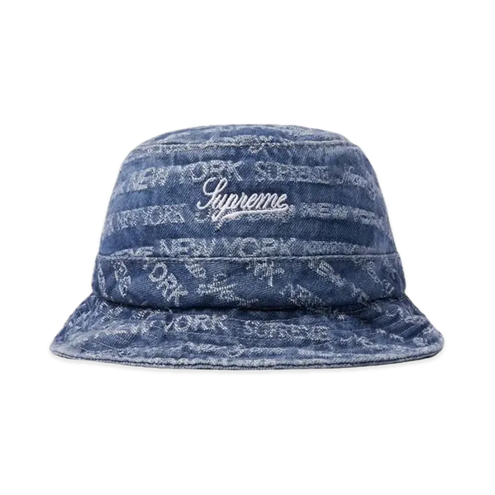 Supreme Multi Type Jacquard Denim Crusher "Blue"