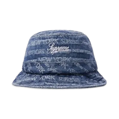 Supreme Multi Type Jacquard Denim Crusher "Blue"