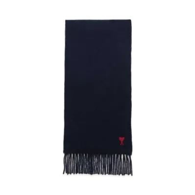 AMI PARIS Ami de Coeur Scarf "Night Blue"