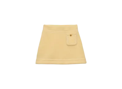 PRADA Women's Cashmere Miniskirt Cream "White"
