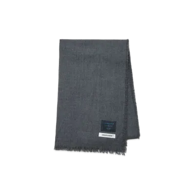 UNDERCOVER Wool Cut-Off Stole "Charcoal"