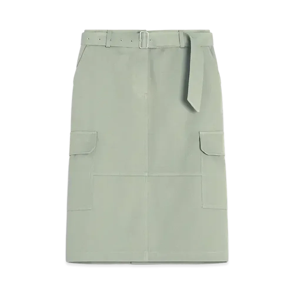 Maison Kitsune Belt Utility Skirt "Court Green"