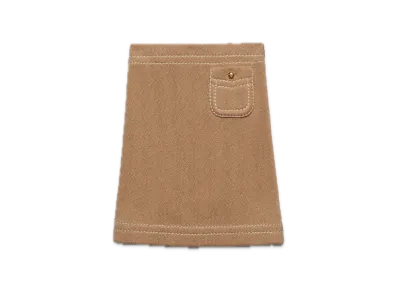 PRADA Cotton Mini Skirt "Light Beige"