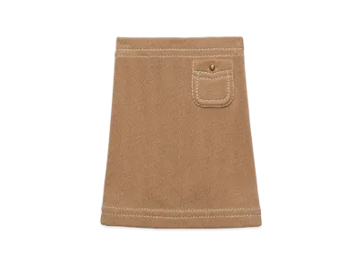 PRADA Women's Cotton Miniskirt "Albino White"