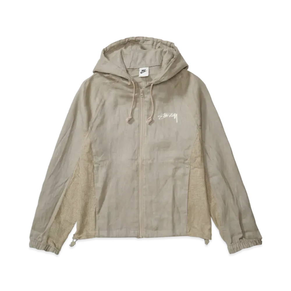 Stussy x Nike U NRG Linen Jacket Hoodie (US Size) "Chino" FZ5751-263