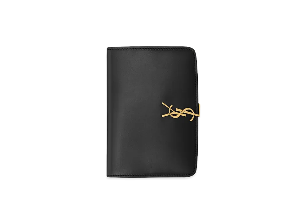Saint Laurent Voltaire Passport Case "Black"