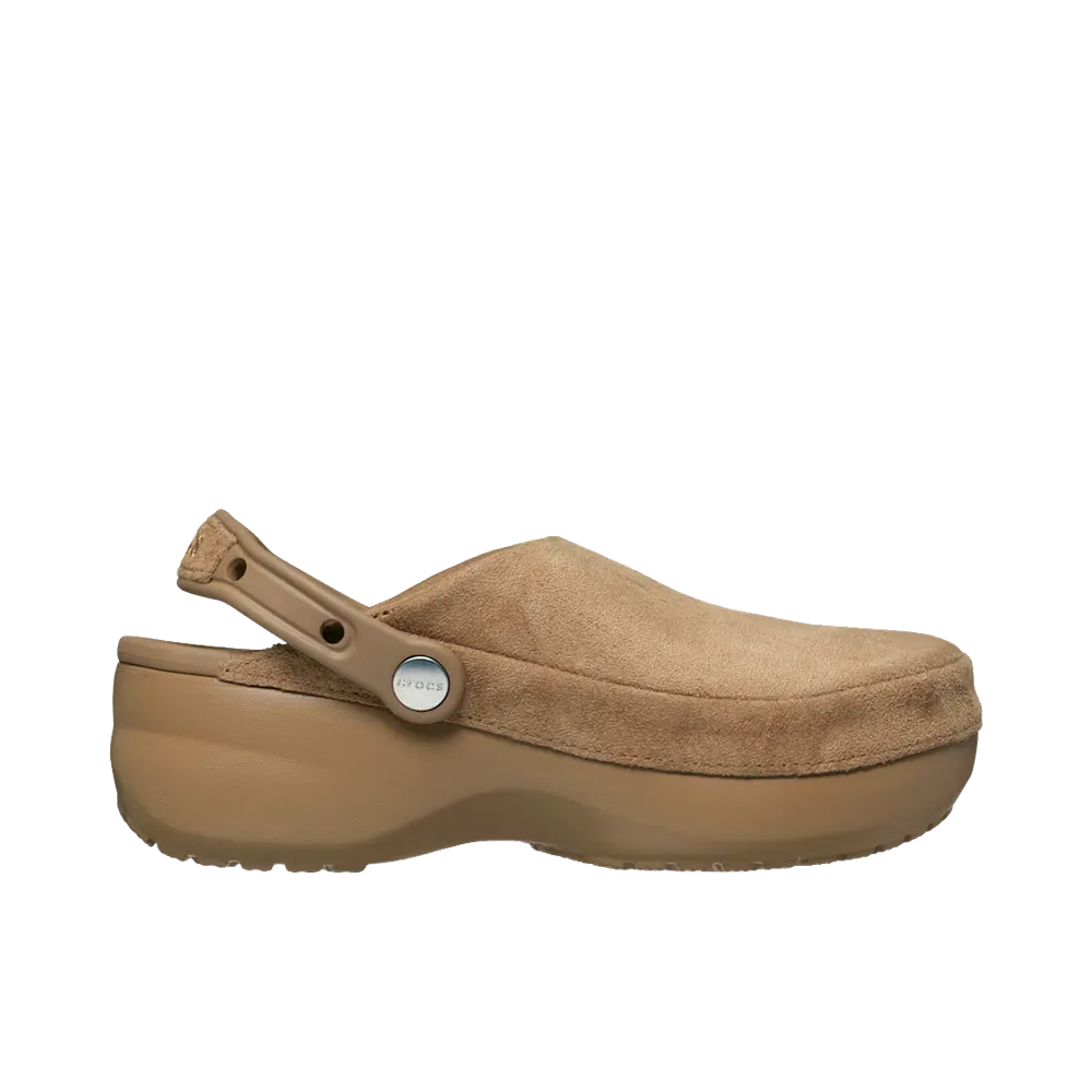 Crocs Women's Crafted Platform Vegan Suede Clog "Sepia"