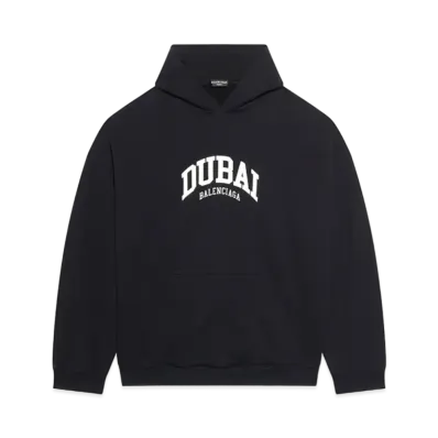 BALENCIAGA Cities Dubai Wide Fit Hoodie "Black"