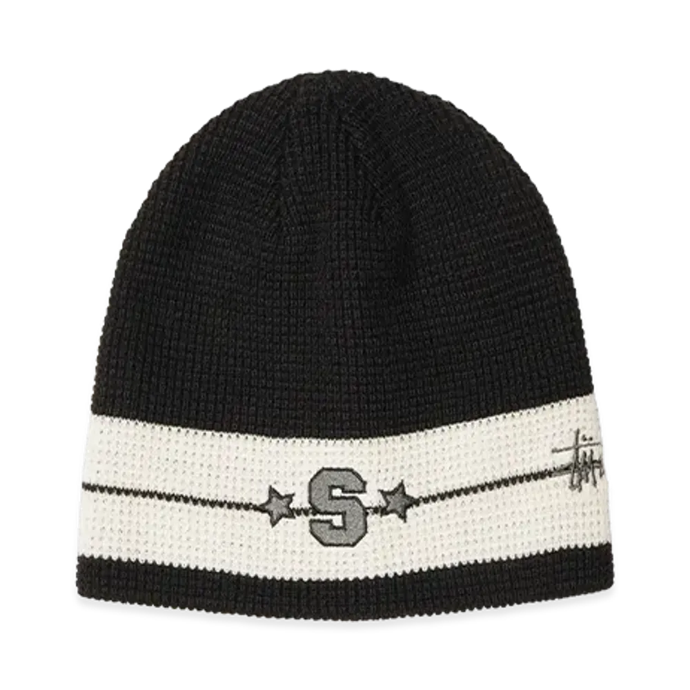 Stussy Skullcap Varsity Star Stripe "Black"