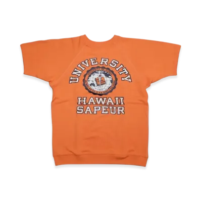 SAPEur University Of Hawaii S/S Sweat "Faded Orange"