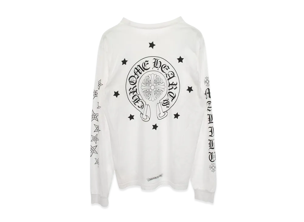 Chrome Hearts Malibu Exclusive Stars L/S T-Shirt "White"