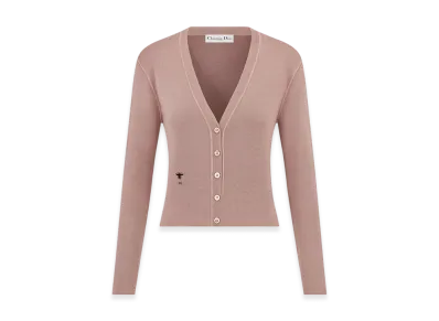 Dior Women's Cardigan Cashmere Silk Knit "Pink"