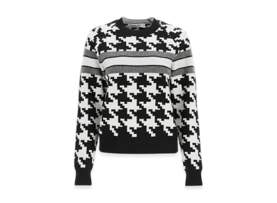 Dior Women's Houndtooth Sweater "Black/White"