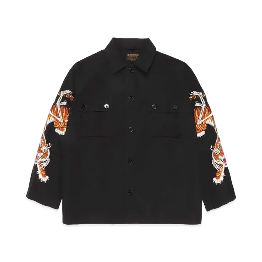 WACKO MARIA TIM LEHI / Army Shirt #1 "Black"