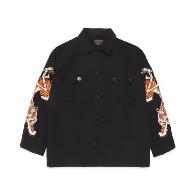 WACKO MARIA TIM LEHI / Army Shirt #1 "Black"