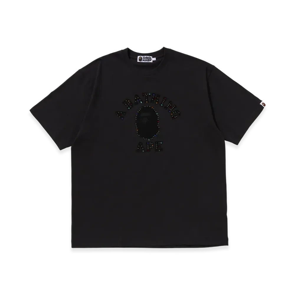 A BATHING APE College Relaxed Fit Tee "Black"