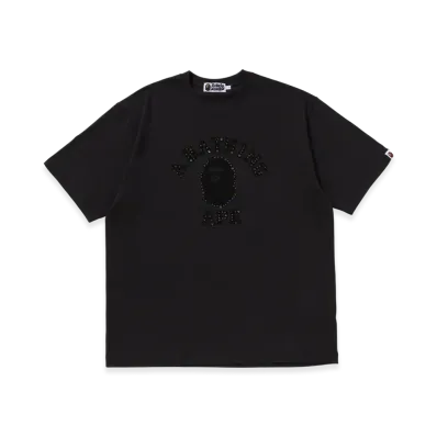A BATHING APE College Relaxed Fit Tee "Black"