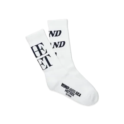 WIND AND SEA x The Met x Hot Sox Logo Socks "White"