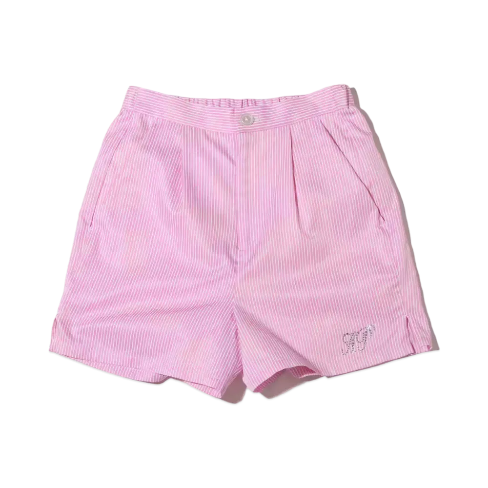 atmos pink Rhinestone Striped Shorts "Pink"