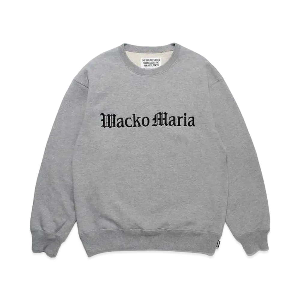 WACKO MARIA Middle Weight Sweat Shirt "Gray"