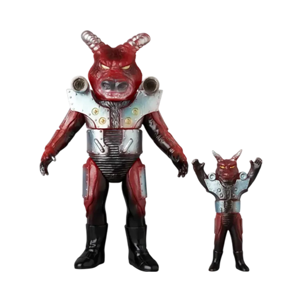 MEDICOM TOY "Toei Retro Sofvi Collection" -Kamen Rider V3- Taihou Buffalo (New Color) + Mini Soft Vinyl