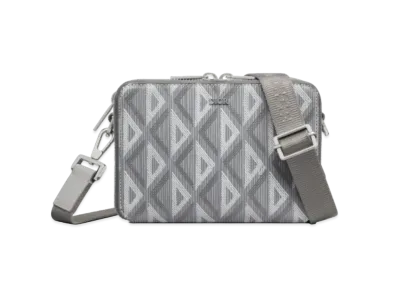 Dior Messenger Pouch CD Diamond Canvas "Gray"