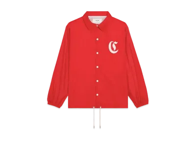 CELINE Coach Jacket Celine Nylon "Red"