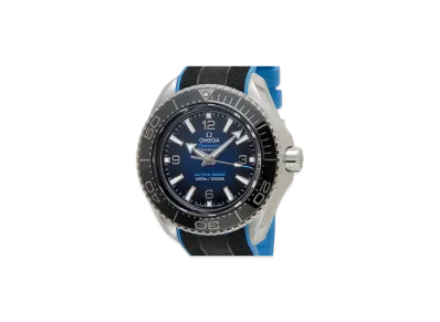 OMEGA Seamaster Planet Ocean 6000M Co-Axial Rubber Strap "Stainless Steel/Blue"
