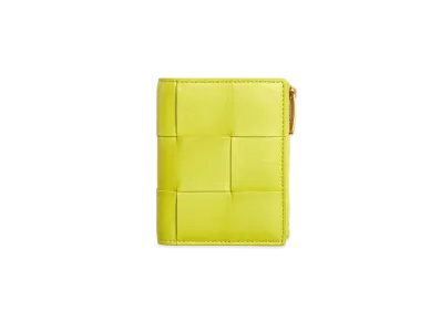Bottega Veneta Bi-Fold Zip Wallet "Kiwi"