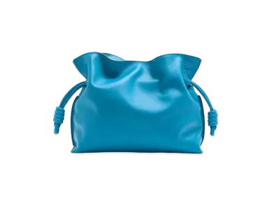 LOEWE Flamenco Clutch In Nappa Calfskin "Lagoon Blue"