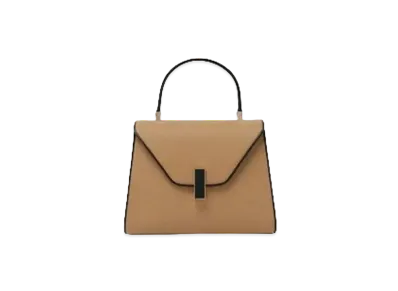 Valextra Iside Mini Chiaroscuro Bag "Camel/Black"