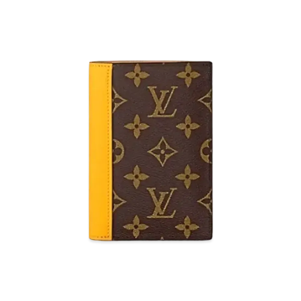 Louis Vuitton Passport Cover Monogram Macassar Canvas "Jaune Mat"