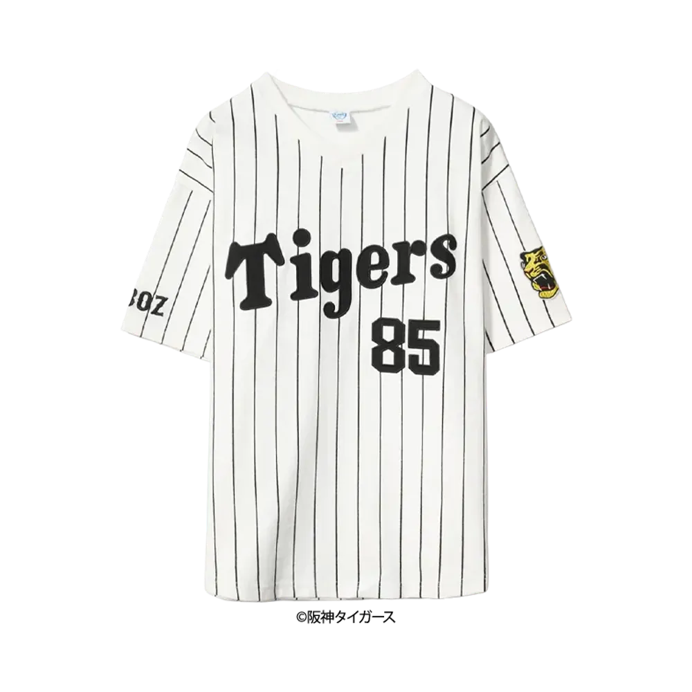 阪神タイガース90周年記念 \ KEBOZ TIGERS x KEBOZ BKO85 V NECK TEE "WHITE"