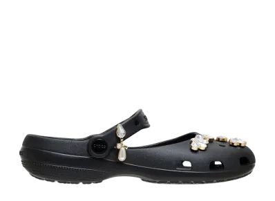 Crocs Women's Classic Demure Gem Ballet "Black"