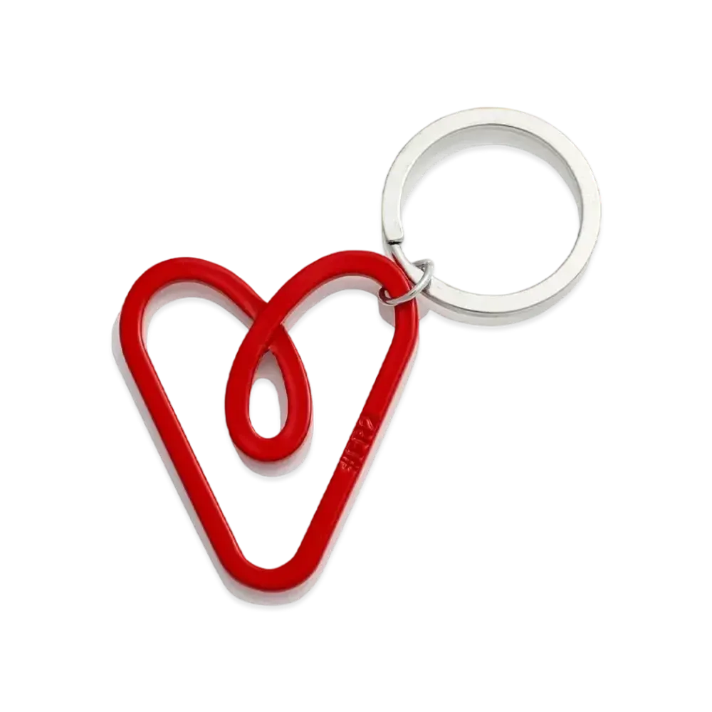 FR2 Heart key ring "Silver"