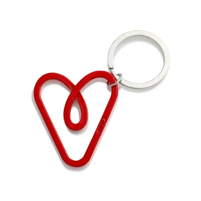 FR2 Heart key ring "Silver"