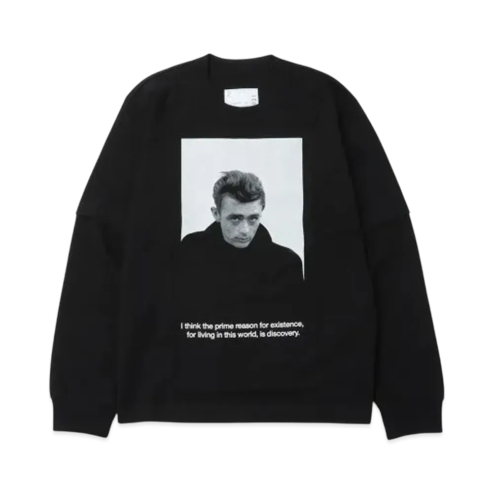 sacai James Dean L/S T-shirt "Black"