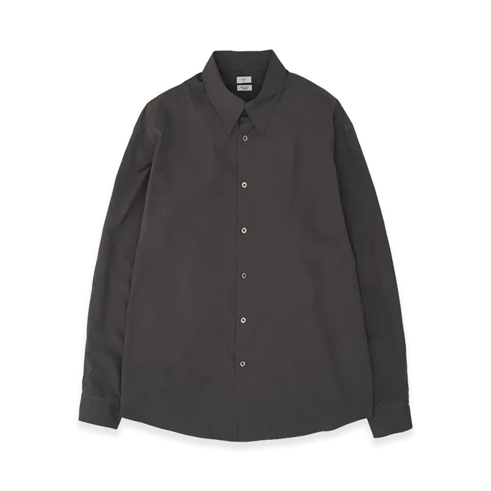 YOKE Suvin Cotton Relax Fit Shirt "Charcoal"