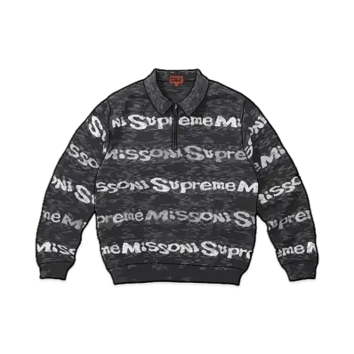 Supreme x Missoni Zip L/S Polo "Black"