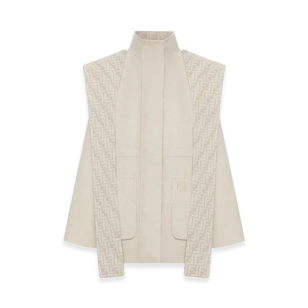 FENDI Women's Wool Parka Blouson "Beige"