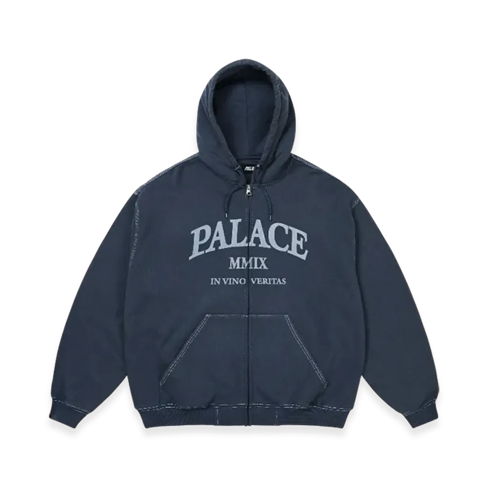 PALACE Triple Stitch Veritas Zip Hood "Navy"