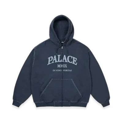 PALACE Triple Stitch Veritas Zip Hood "Navy"