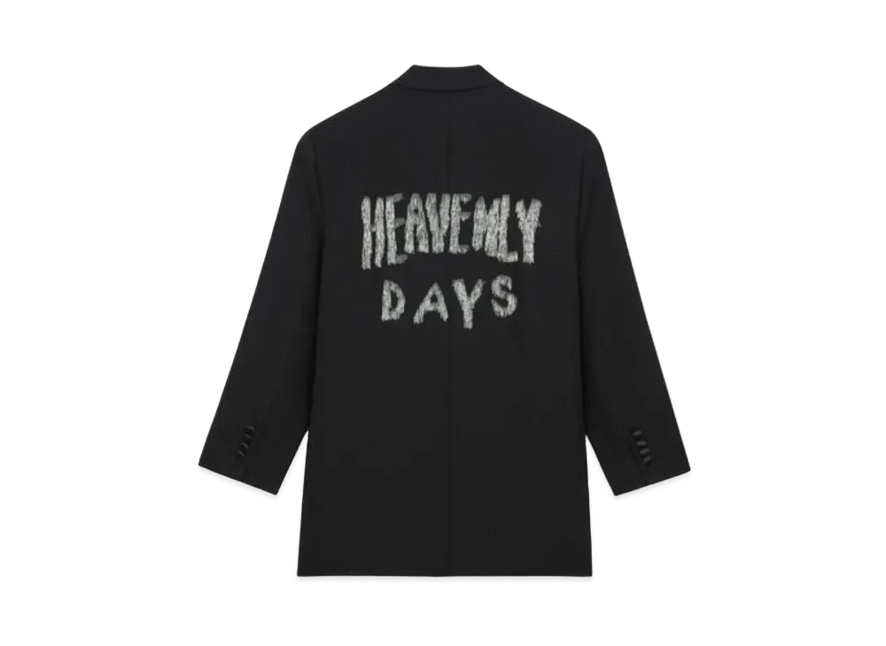 CELINE Artist Embroidery Wool Jacket "Black"