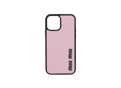 MIU MIU Rubber iPhone 12,12 Pro Cover "Pink/Black"